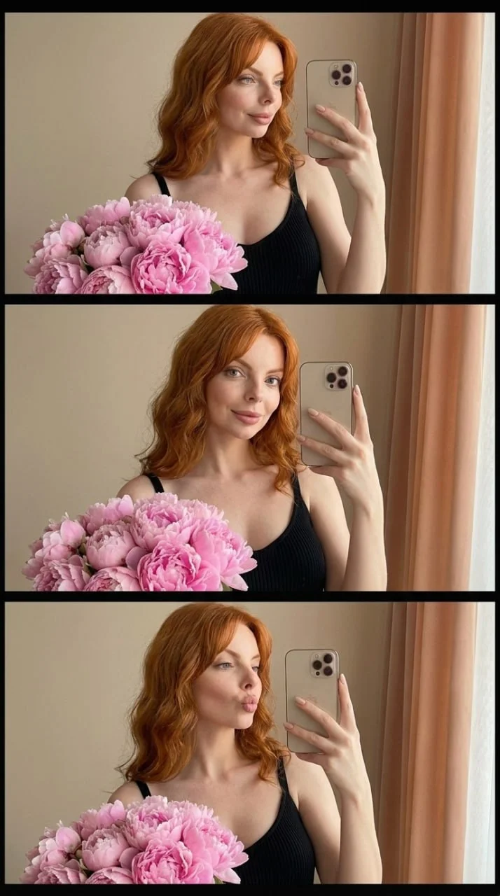 🌺 Коллаж с пионами
