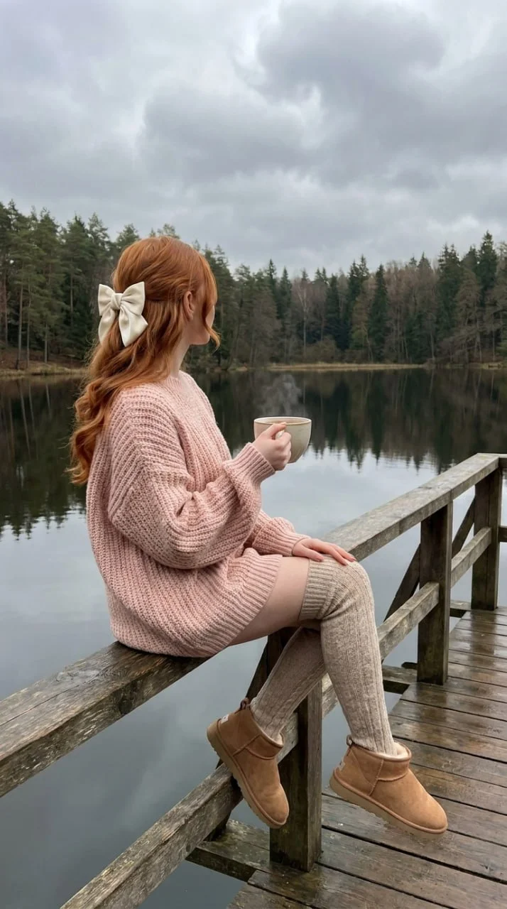 ☕️ Осеннее фото у озера