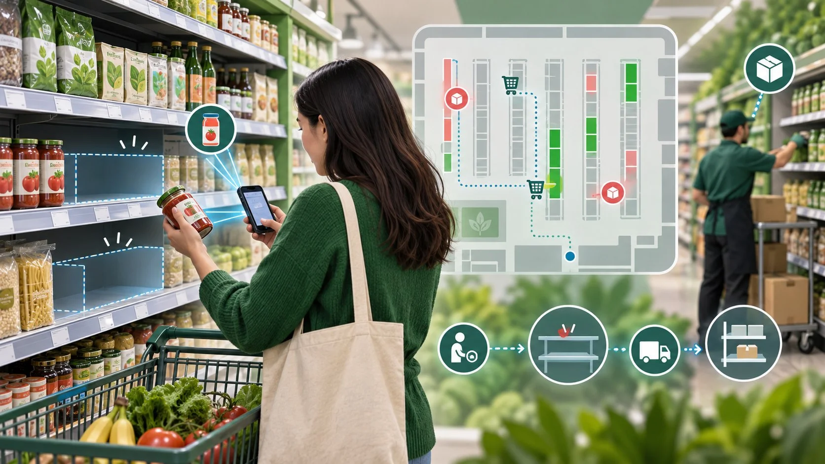 Instacart превратил полку магазина в обновляемую цифровую карту