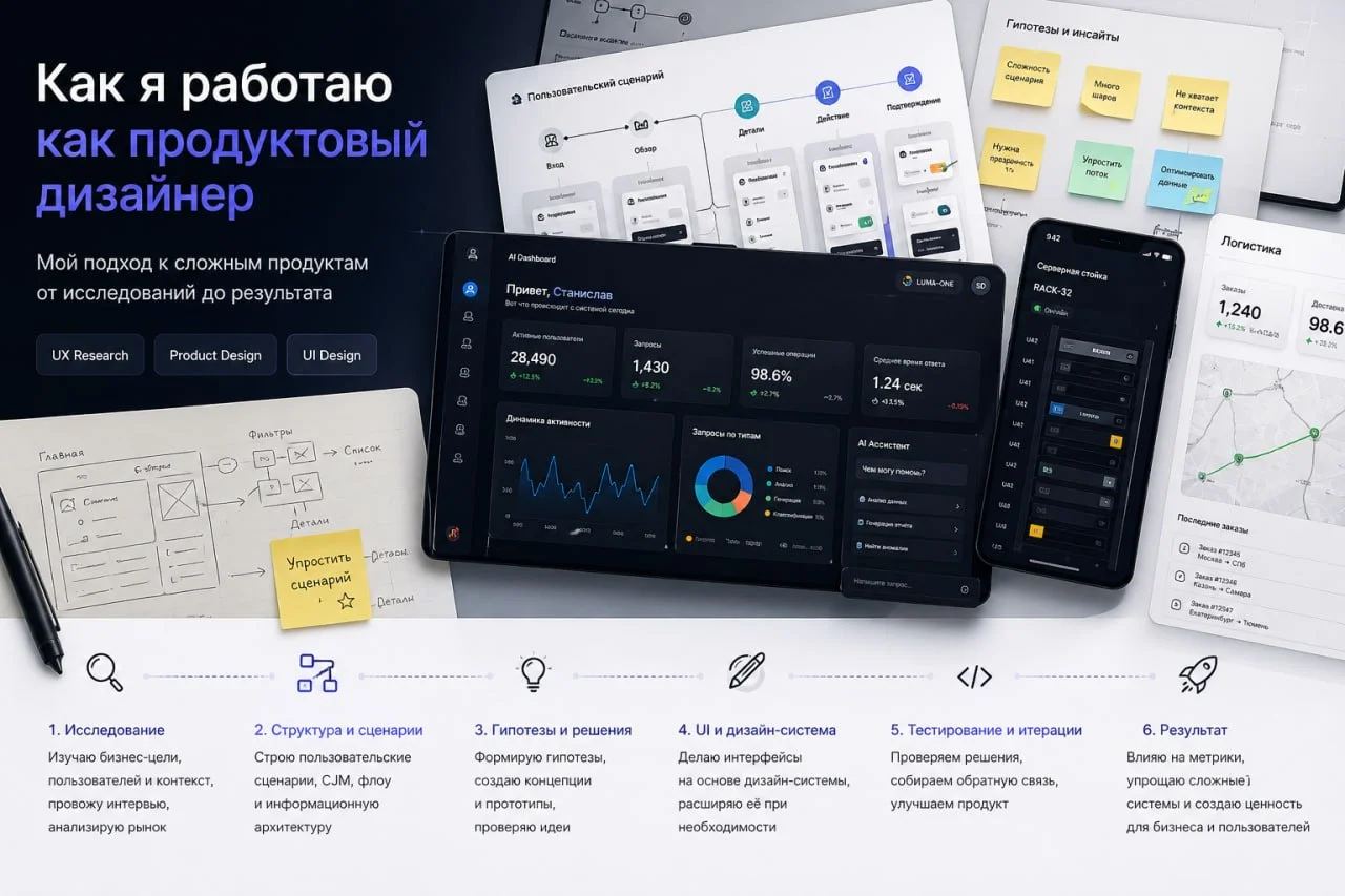 Как я работаю как продуктовый дизайнер