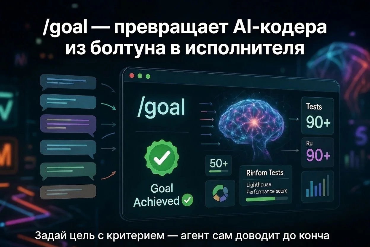 ⚡️ #фича /goal — фича, которая превращает AI-кодера из болтуна в исполнителя