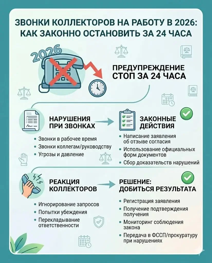 Звонки коллекторов на работу — как их законно остановить?