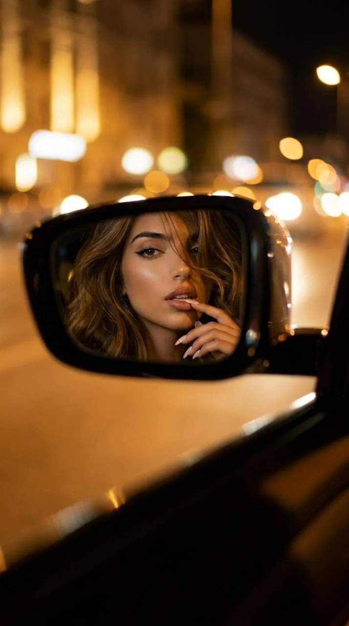 🚘 Фото в зеркале машины