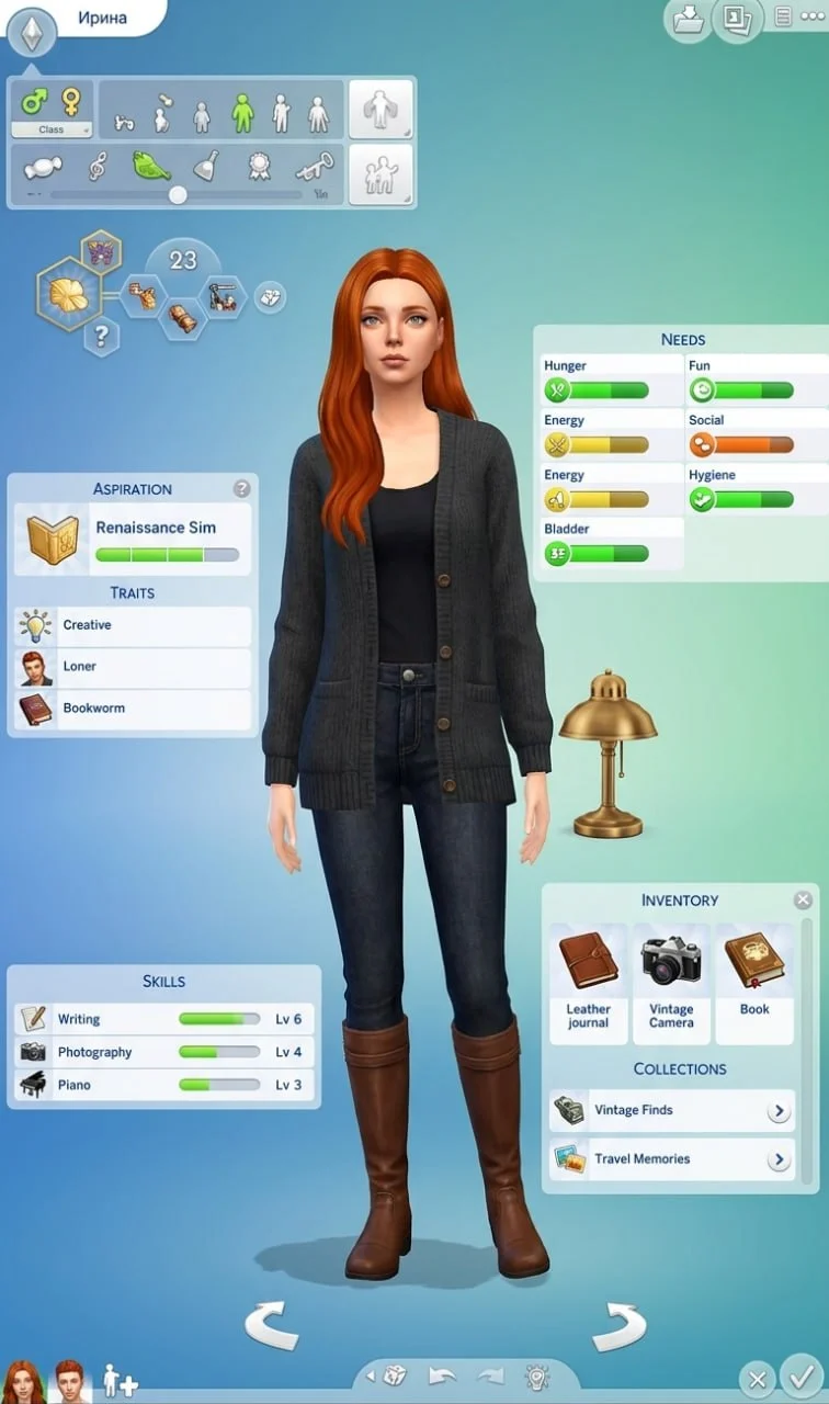 😄Фотокарточка Sims