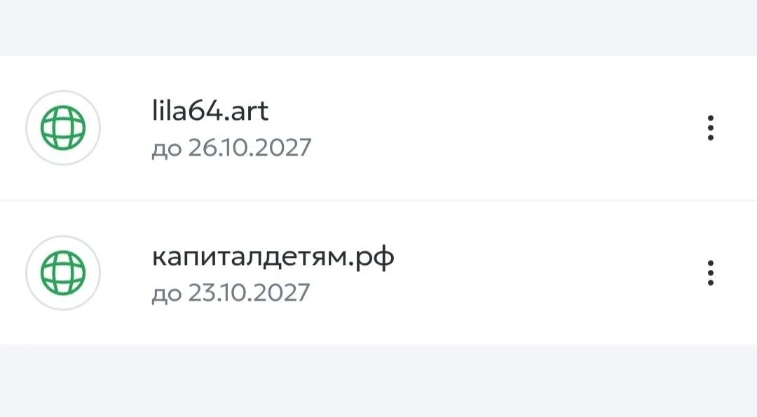 Купил домен для Лила 64 искусства