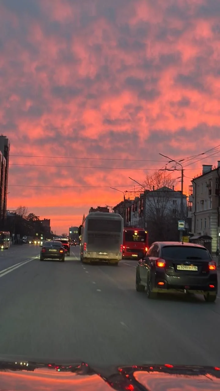 Закат был сегодня нереальный 😍