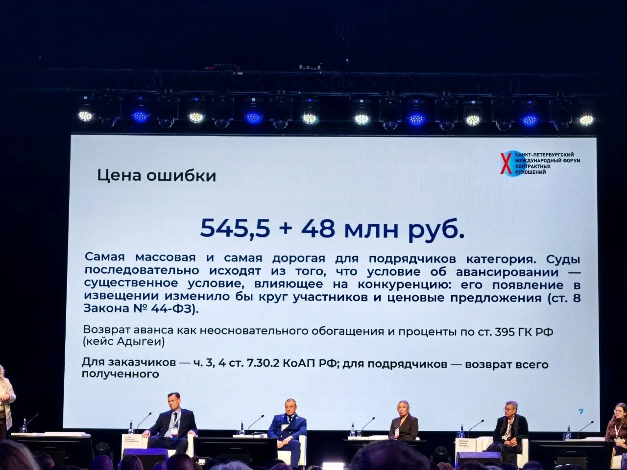 Секция Практика контрольных органов на X Санкт-Петербургском международном форуме контрактных