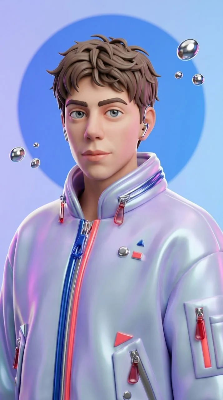 👁 Футуристичный 3D-аватар