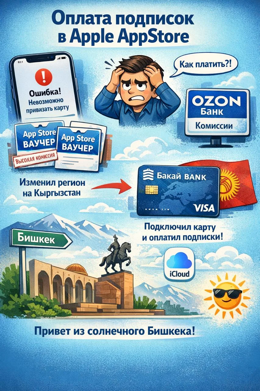 Оплата подписок в Apple AppStore