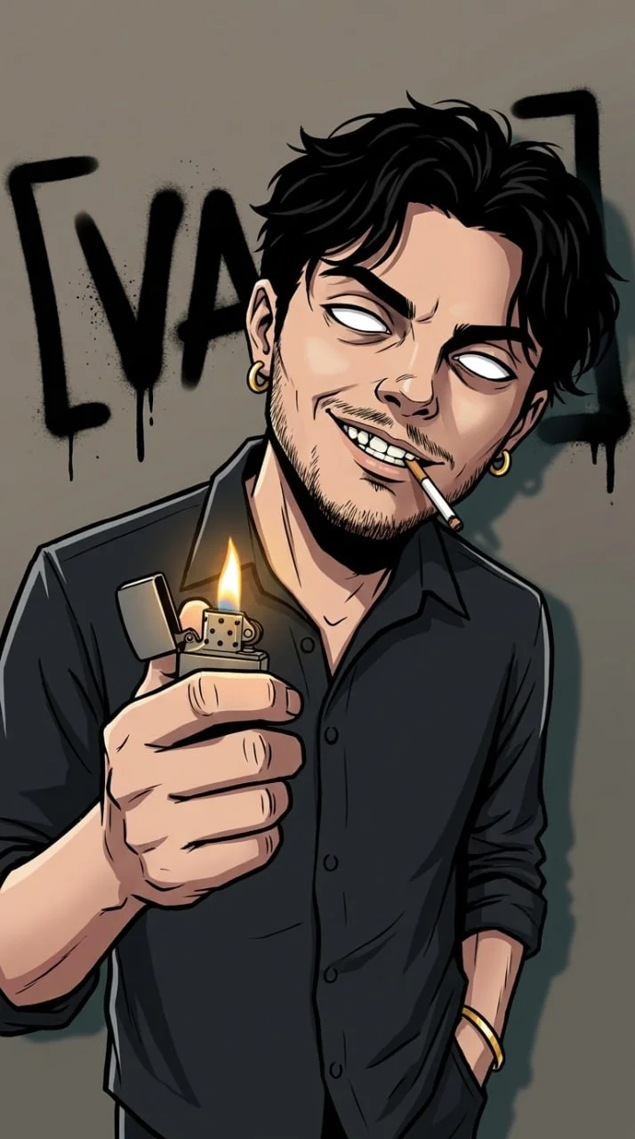 🚬 Иллюстрация в стиле Gorillaz