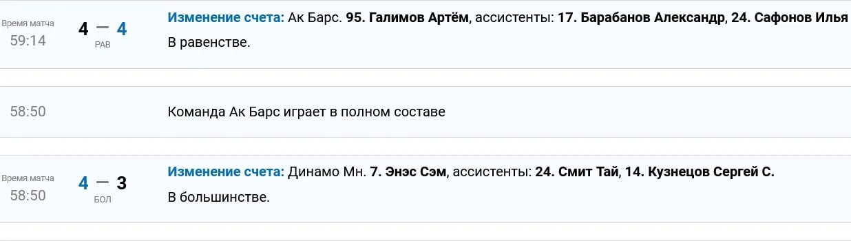 🤩 Фантастическая концовка третьего периода сегодняшнего матча между 🦬 минским "Динамо" и 🟢 "Ак