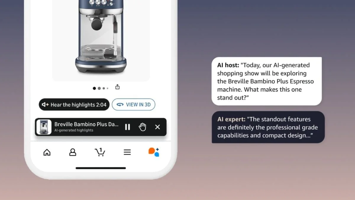 Amazon добавил на карточки товаров «Join the chat»: ИИ отвечает на вопросы голосом, как консультант