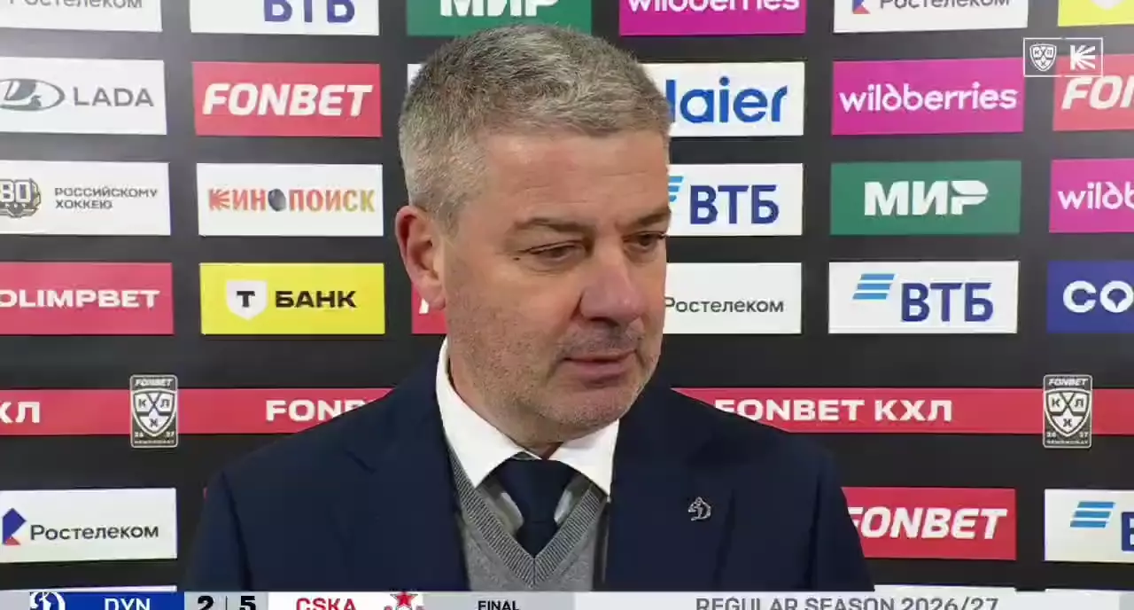 🗣 Главный тренер 🔵 московского Динамо Леонид Тамбиев после поражения от 🐴 ЦСКА со счетом 2:5