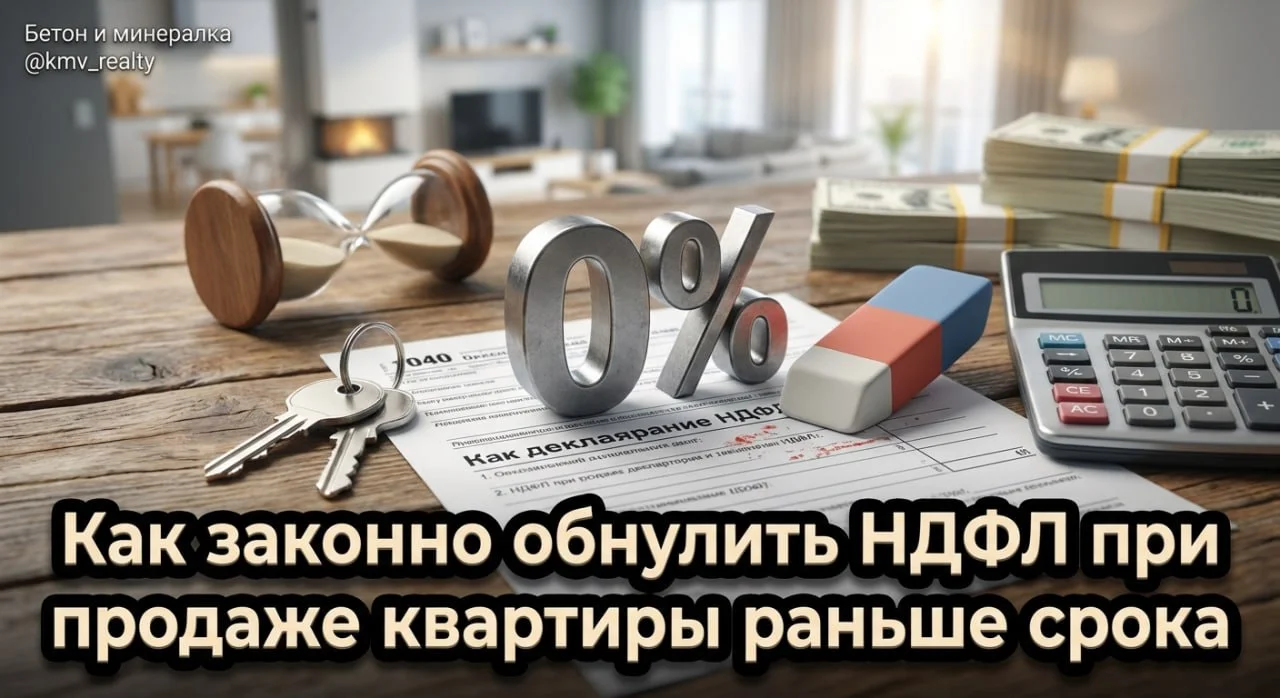 Как законно обнулить НДФЛ при продаже квартиры раньше срока