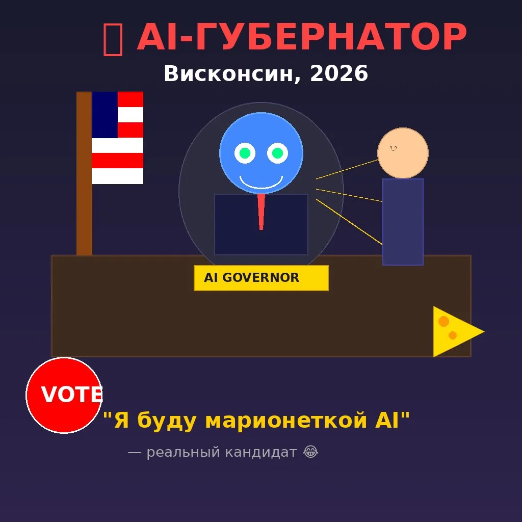 🤖 В Висконсине на выборах — AI-губернатор