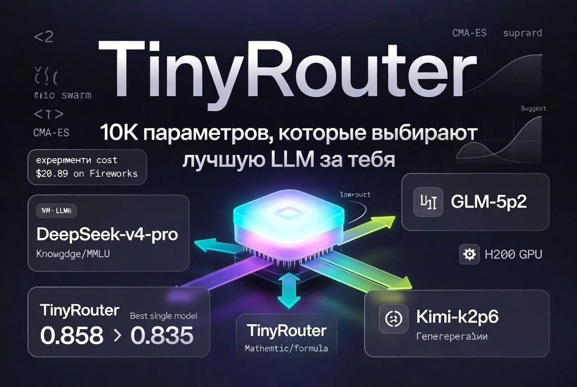 🧠 TinyRouter — 10K параметров, которые выбирают лучшую LLM за тебя