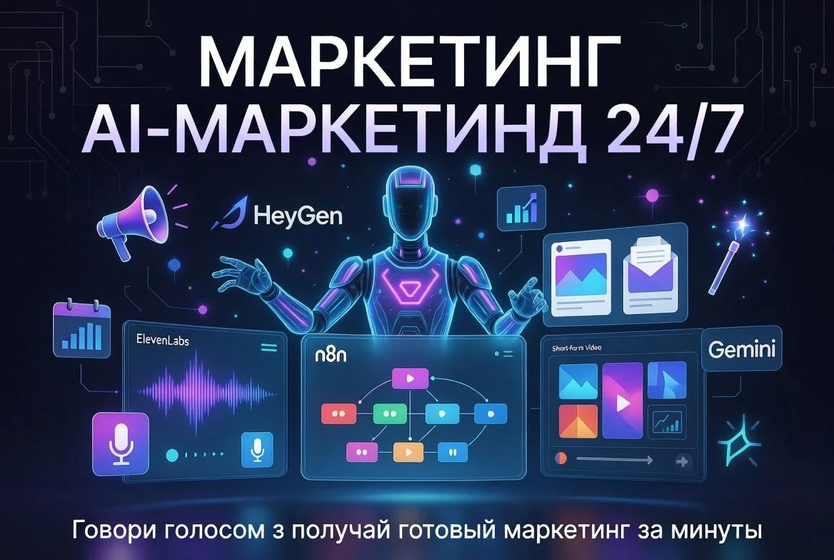 🔥 AI-МАРКЕТОЛОГ 24/7: ГОВОРИ ГОЛОСОМ — ПОЛУЧАЙ ГОТОВЫЙ МАРКЕТИНГ