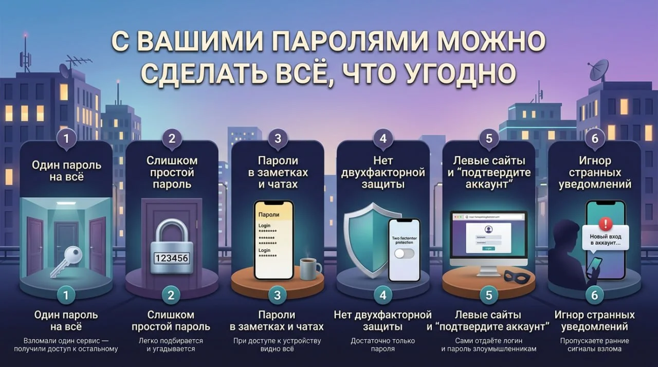 ⁉️Почему твой пароль почти ничего не защищает