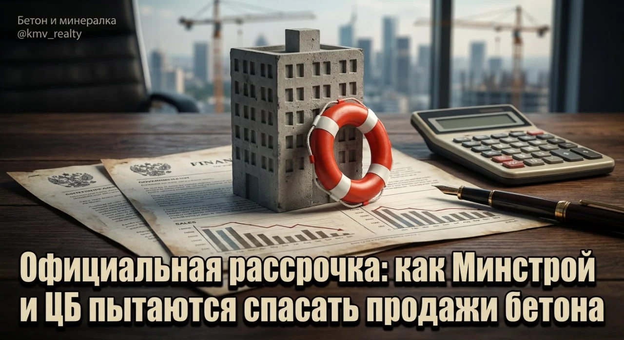 Официальная рассрочка: как Минстрой и ЦБ пытаются спасать продажи бетона