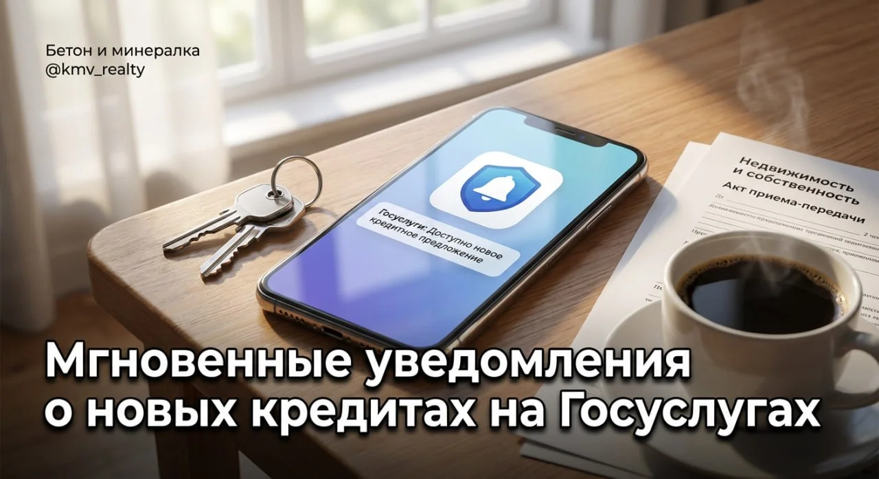 Мгновенные уведомления о новых кредитах на Госуслугах
