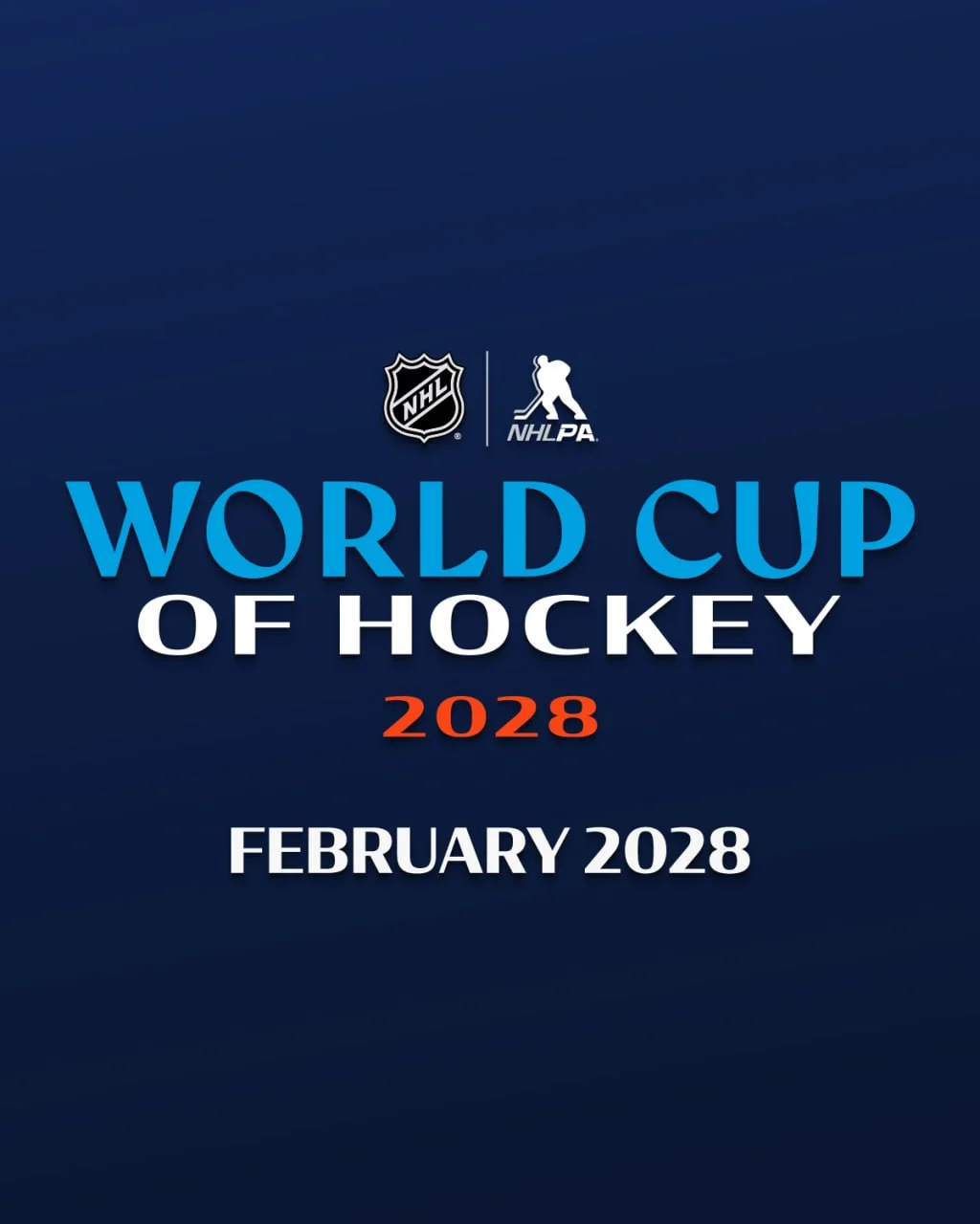🏒 НХЛ объявила, что следующий 🏆 Кубок Мира пройдет в феврале 2️⃣0️⃣2️⃣8️⃣ года 🏒