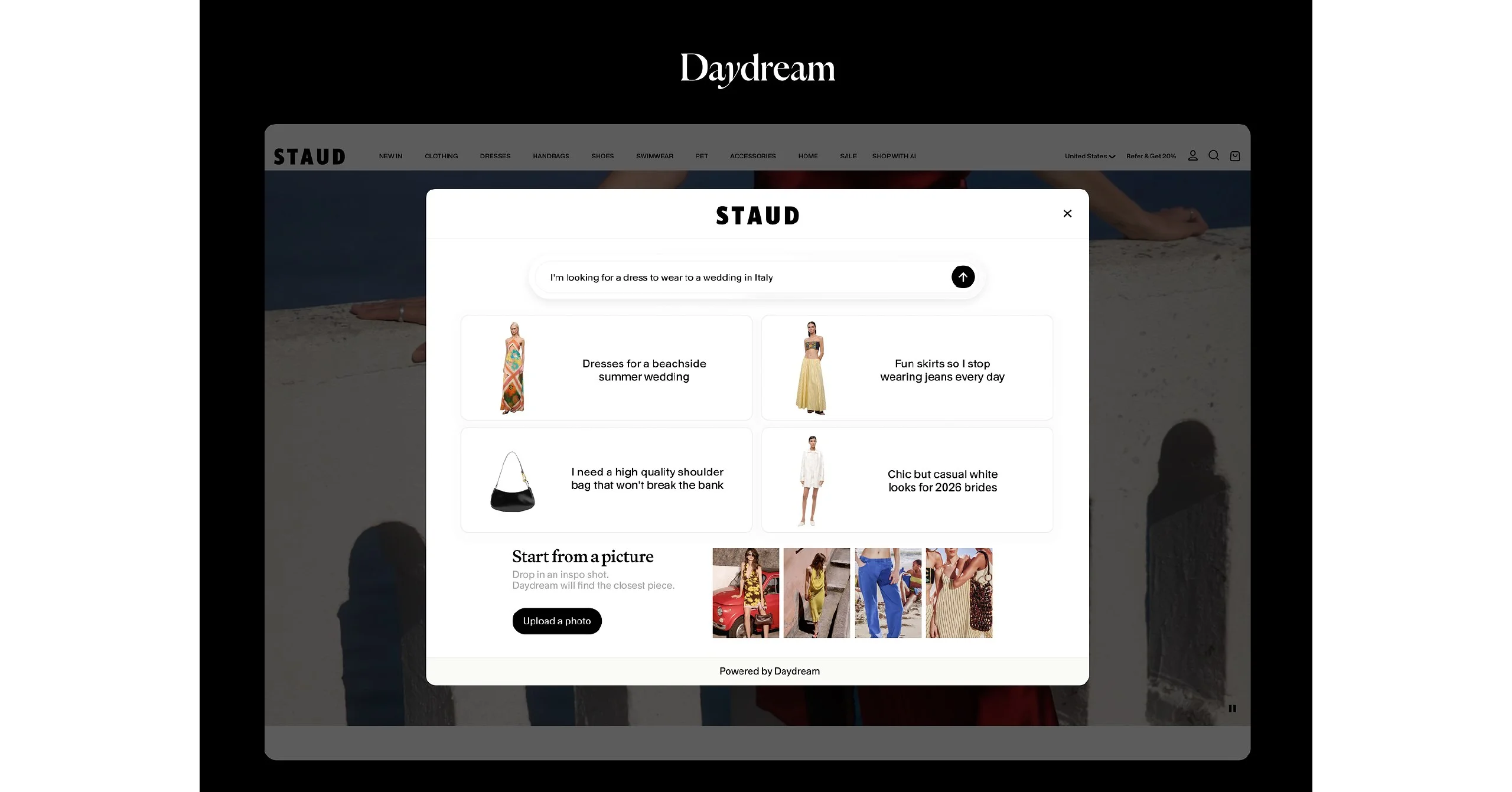 Daydream вывела AI-поиск для fashion ecom на сайты брендов