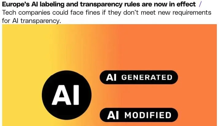Со 2 апреля в Европе начал действовать свежий набор правил из кодекса AI Act, который обязывает