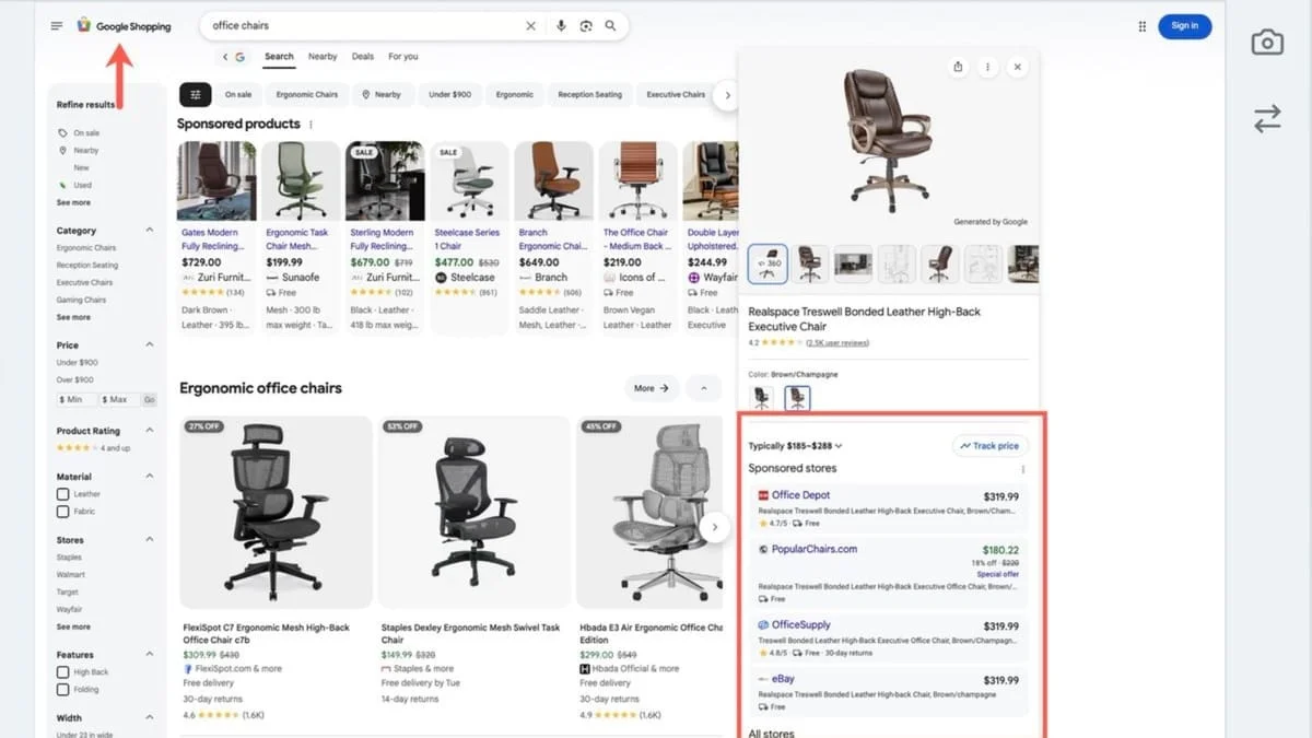 Google «размывает» границу между бесплатными листингами и рекламой в Shopping
