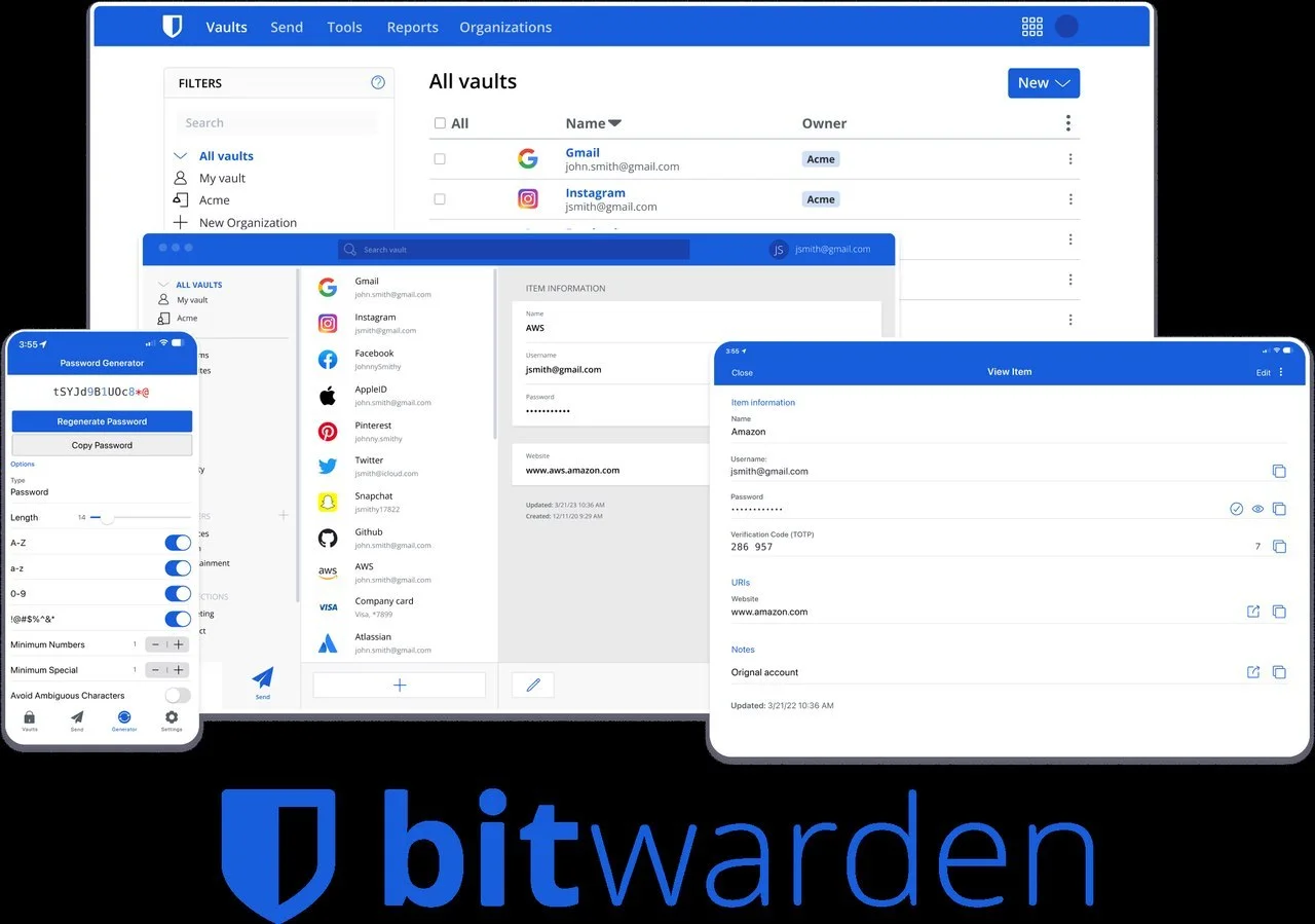 bitwarden/clients - менеджер паролей