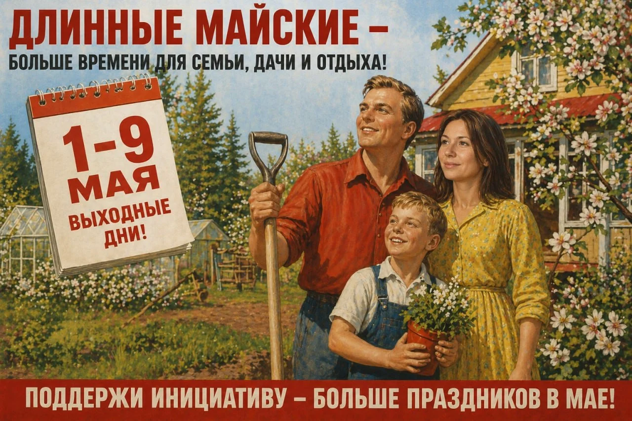 Длинные майские: Гриб предложил осчастливить дачников