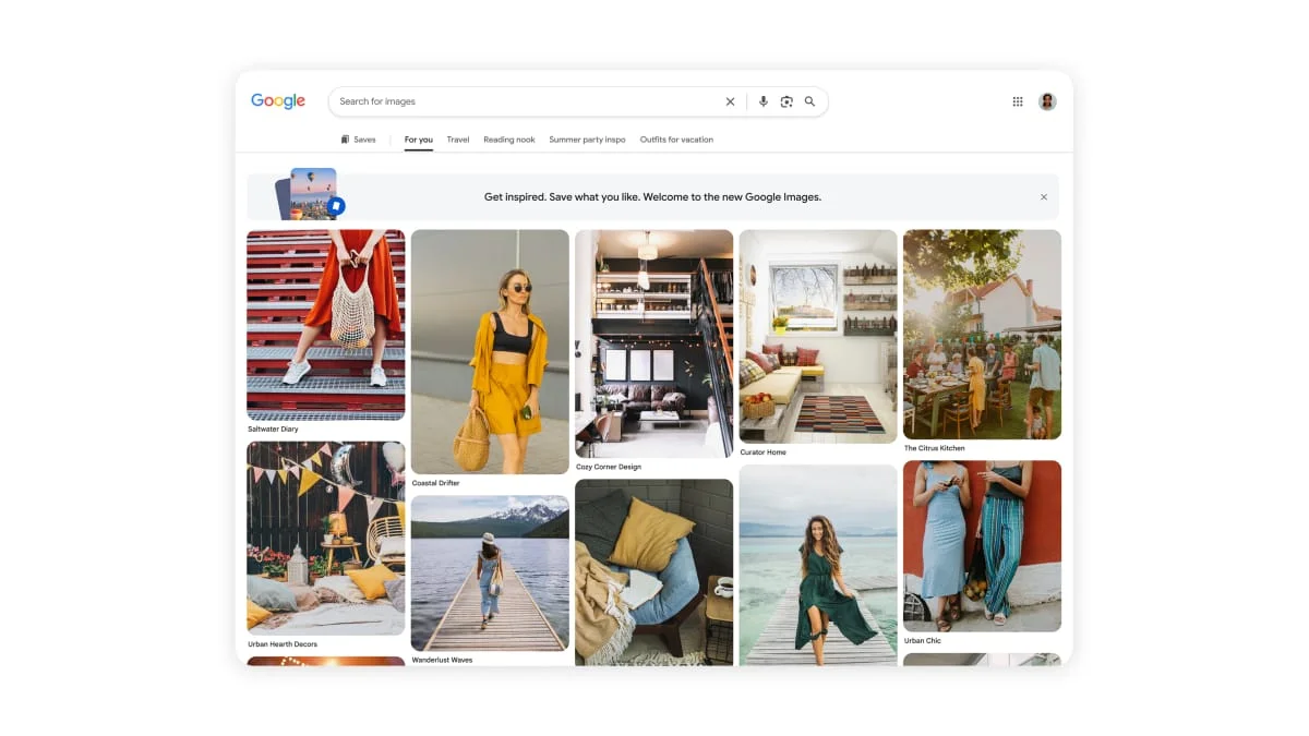 🖼 Google Images превращается в ленту рекомендаций — и это меняет правила продвижения товаров