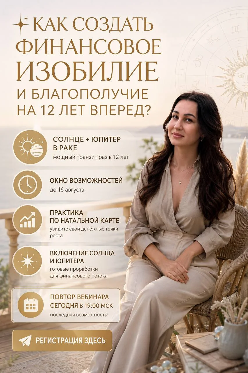 ✨ Как создать финансовое изобилие и благополучие на 12 лет вперед?