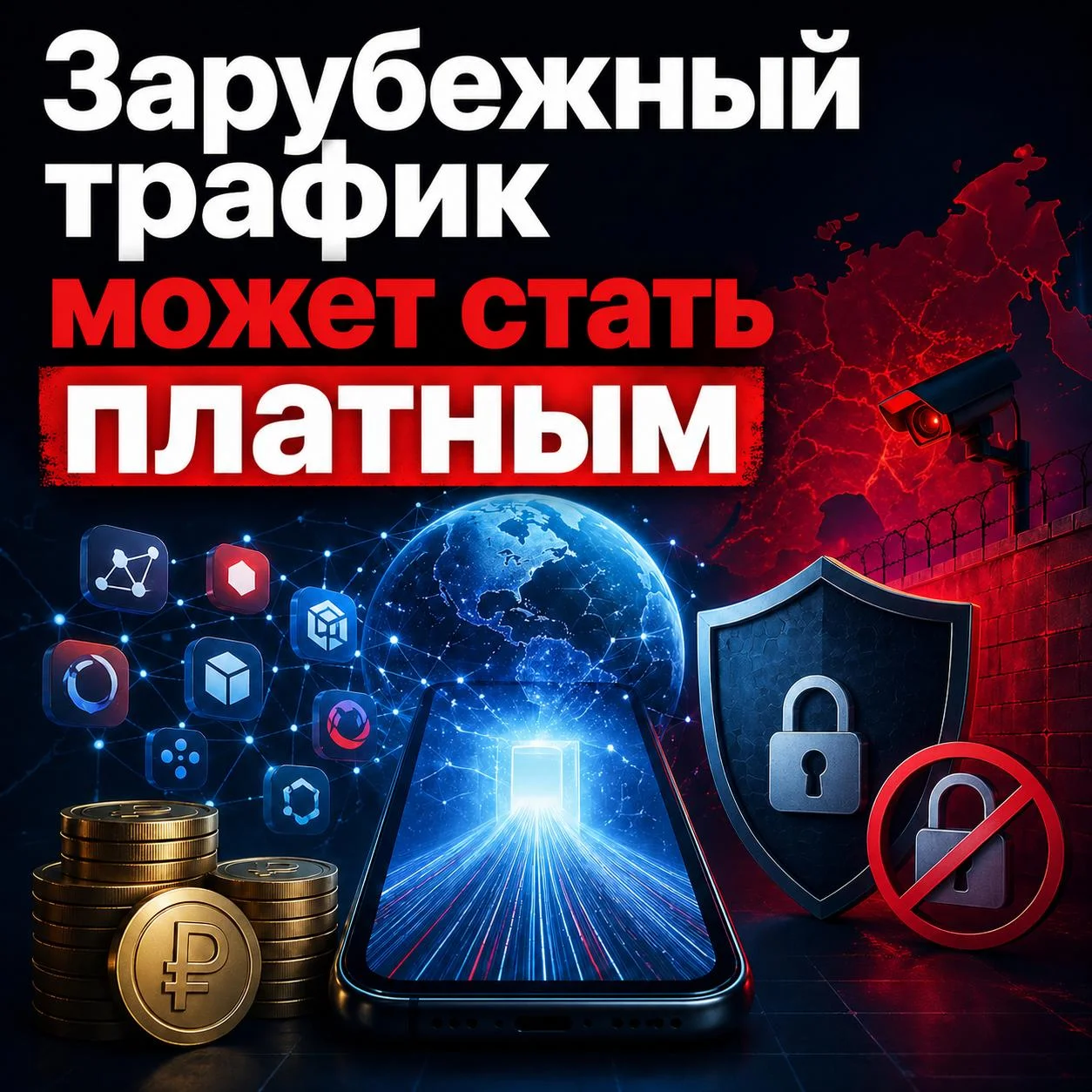 ⚡️Зарубежный трафик будет платным, пишет Mash