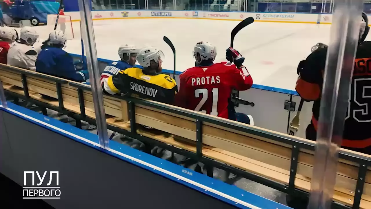 🏒 Президент 🇧🇾 Беларуси Александр Лукашенко провел хоккейную тренировку с игроками из 🏒 НХЛ