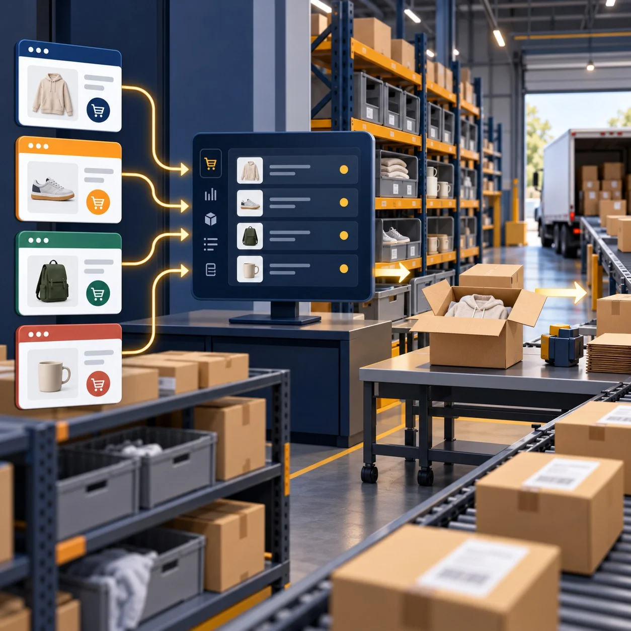 Amazon собирает заказы с четырёх площадок в одной очереди