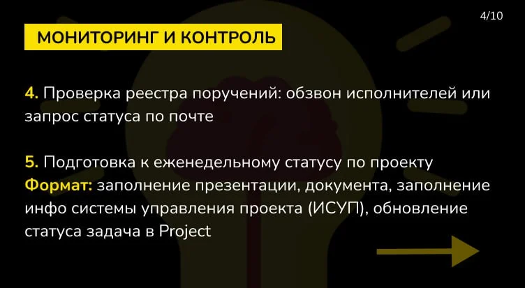Чек-лист ежедневных действий Руководителя проекта / Продакта или любого руководителя!