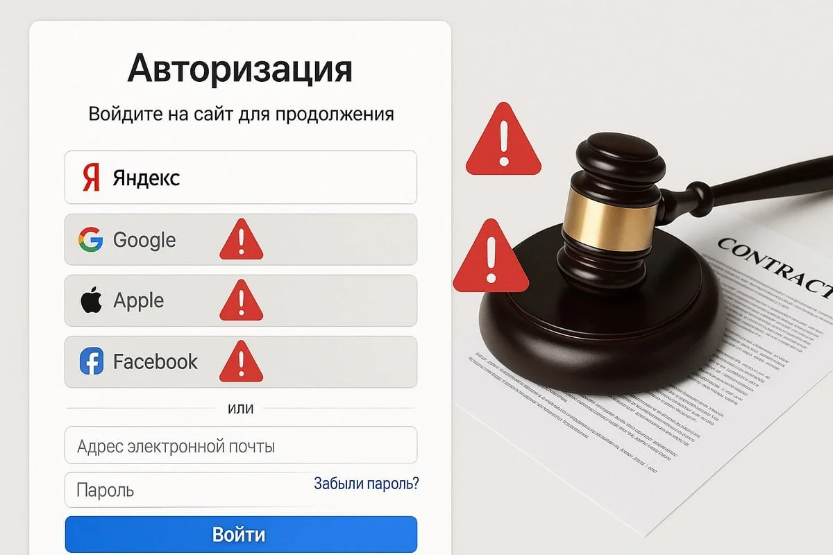 Госдума приняла закон о штрафах до 700 000 рублей за авторизацию через зарубежные сервисы