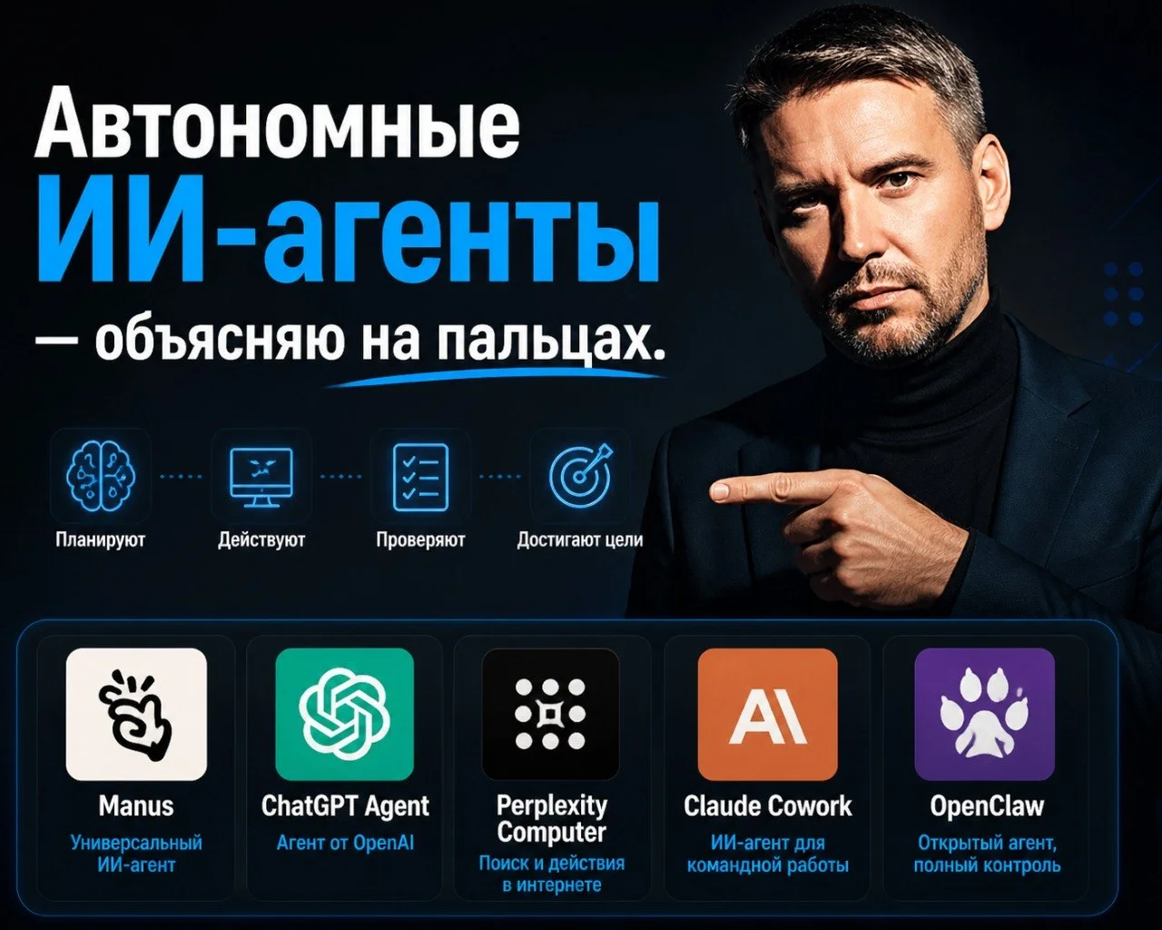 🤖 Автономные ИИ-агенты — объясняю на пальцах