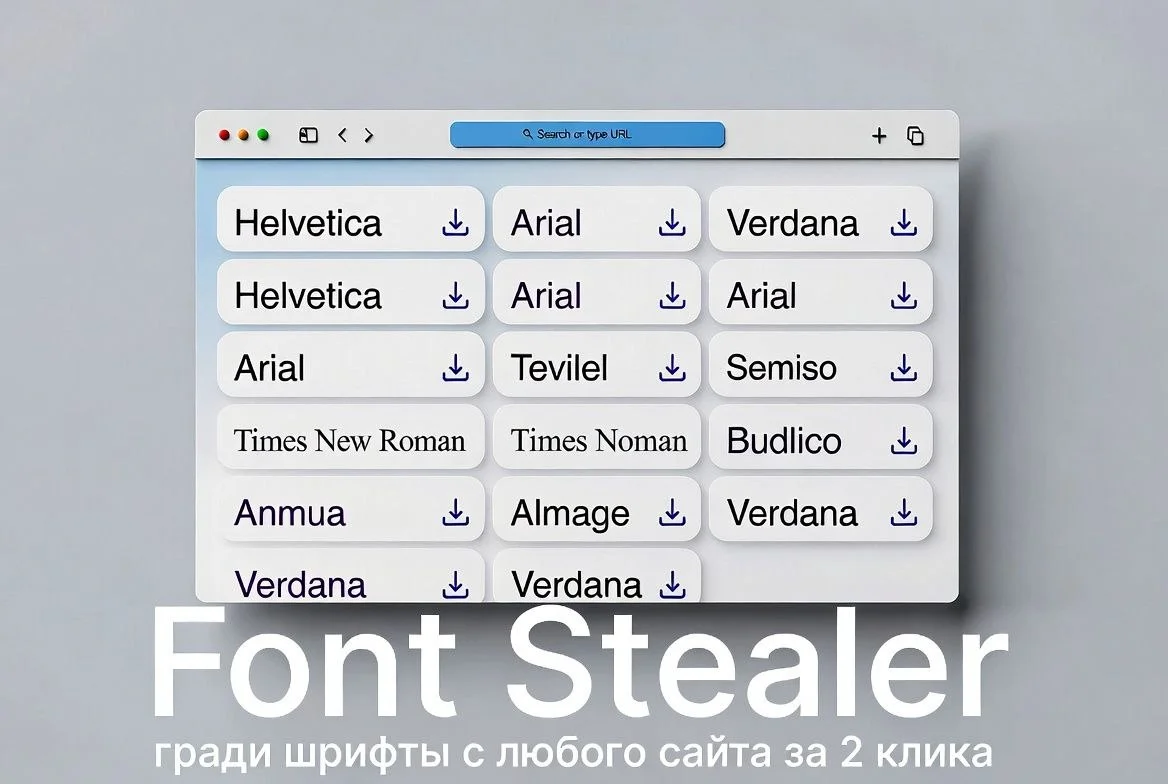 🔤 Font Stealer — крадёт шрифты с любого сайта за 2 клика