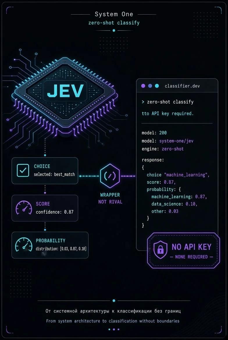 Jev и classifier.dev — не война моделей
