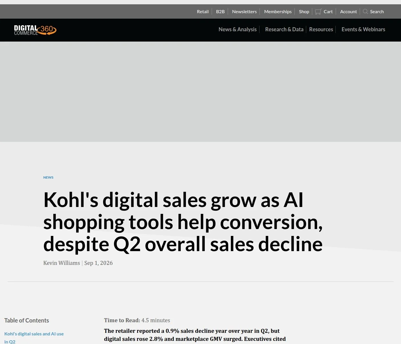 🛍️ Kohl’s ускоряет digital за счёт AI и маркетплейса