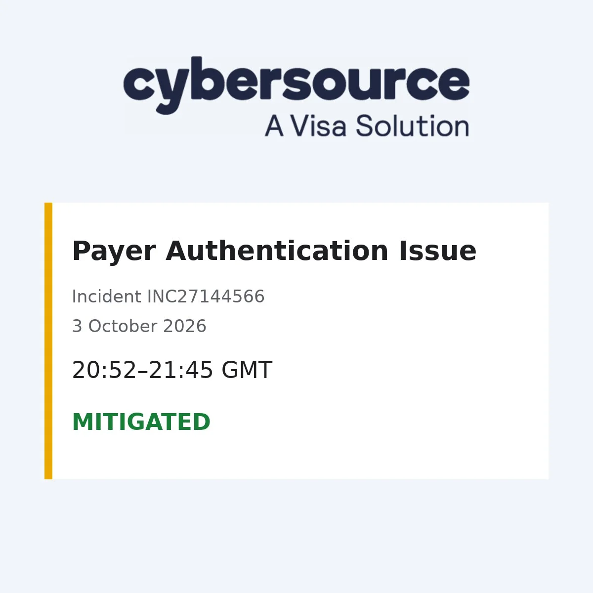 Сбой Cybersource на 53 минуты затронул проверку онлайн-платежей