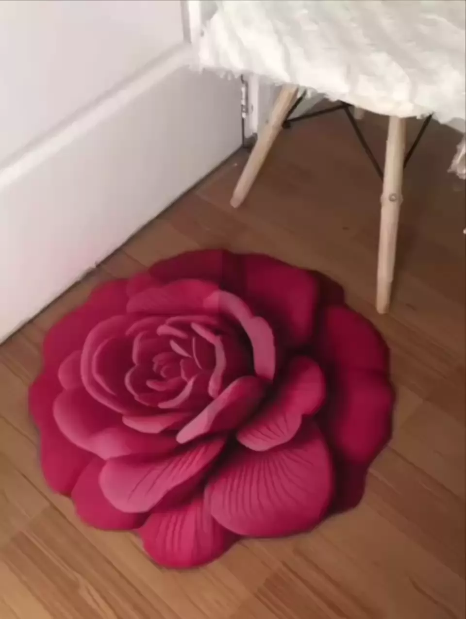🌸 Коврик с 3D-дизайном «Роза»