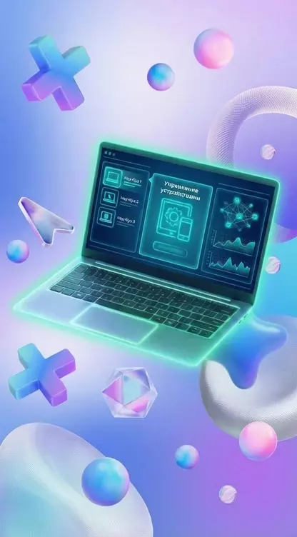 Анимация баннера. Продукт Enterprise Software Hub Управление устройствами